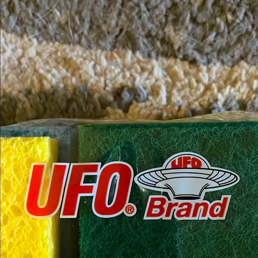 6-pack of UFO Brand Cellulose Sponges & Sponge Scrubbers.